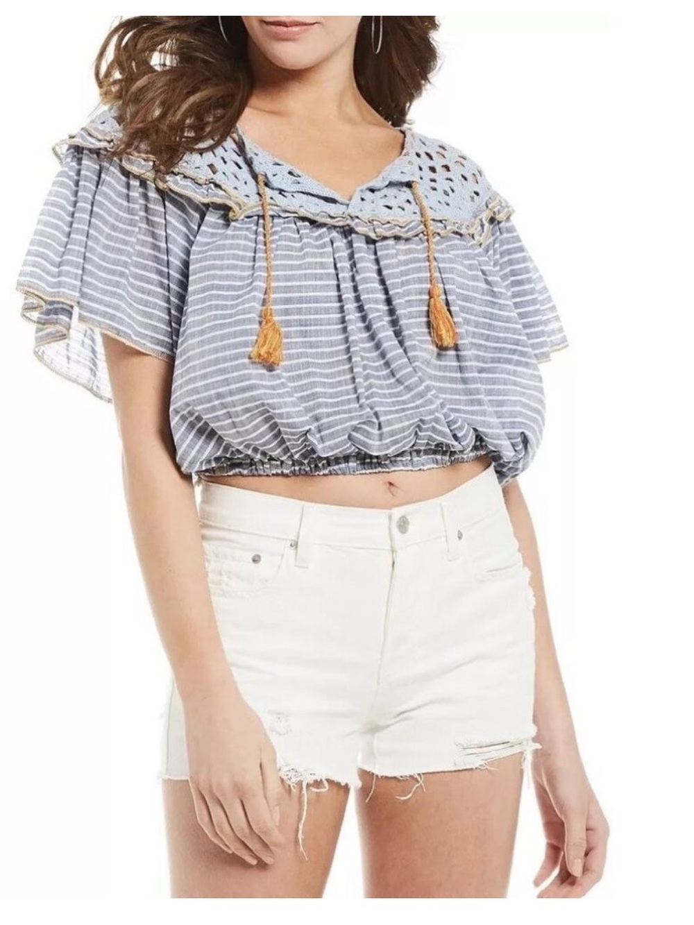 nwt Free People striped blouse